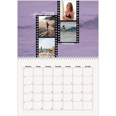 Fotokalender A3 Klassisk (30 x 40 cm) — Äventyrslängtan [April]