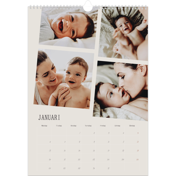 Fotokalender A3 Enkel — Dynamiska bilder