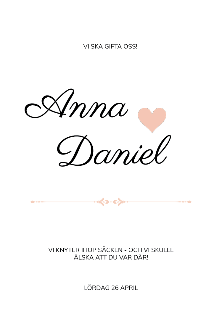 Inbjudningar — Romantiskt