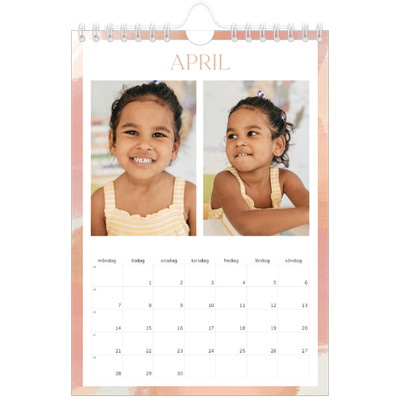 Fotokalender A5 Enkel — Borsteffekt [April]