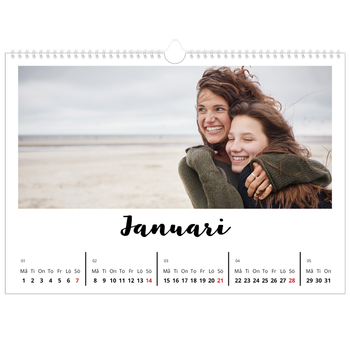 Fotokalender A3 Enkel — Handskriven