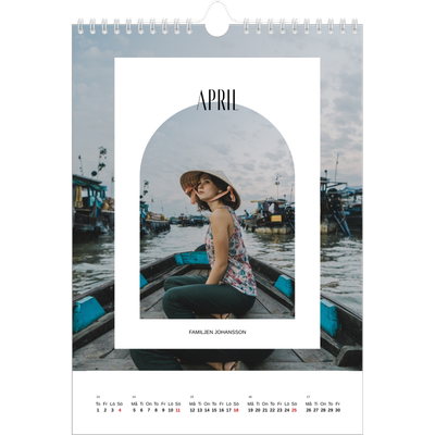 Fotokalender A4 Enkel (20 x 30 cm) — Det öppna valvet [April]