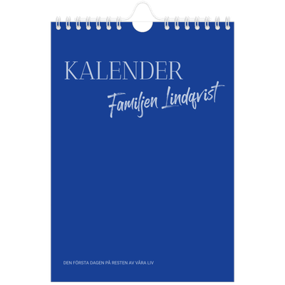 Fotokalender A5 Enkel — Koboltklassiker [omslag]