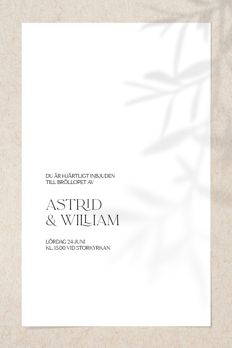 Inbjudningar — Skuggblad