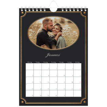 Fotokalender A5 Enkel — Klassisk vintage