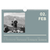 Fotokalender A4 Enkel — Modern och djärv [Februari]