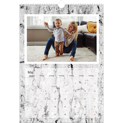 A3 Årskalender — Bakgrund i bark [omslag]