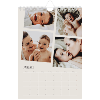 Fotokalender A5 Enkel — Dynamiska bilder