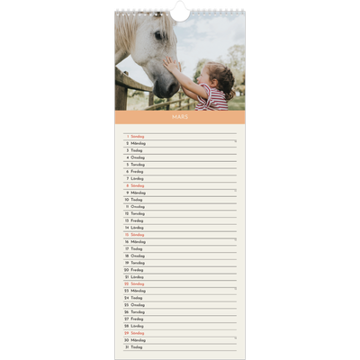 Fotokalender Smal  — Pastellkapitel [Mars]