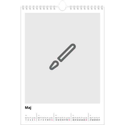 Fotokalender A4 Enkel (20 x 30 cm) — Designa din egna fotoprodukt [omslag]