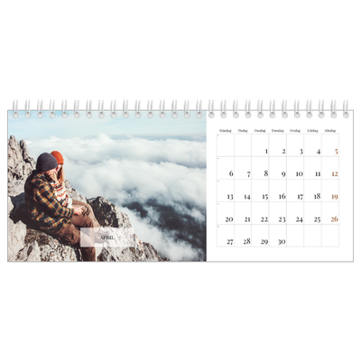 Skrivbordskalendrar — Klassisk kalender [April]