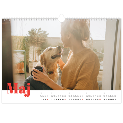 Fotokalender A3 Enkel — Storslaget år [omslag]