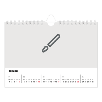 Fotokalender A5 Enkel — Designa din egna fotoprodukt