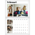 Fotokalender A3 Klassisk (30 x 40 cm) — Tidningsstil [Februari]