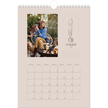 Fotokalender A4 Enkel — Enkel botanisk