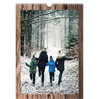 A3 Årskalender — Paneler i trä [omslag]