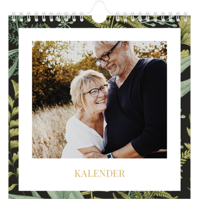 Årskalender kvadratisk — Blommande bakgrunder [omslag]