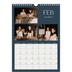 Fotokalender A4 Enkel (20 x 30 cm) — Skiffer & seriffer [Februari]