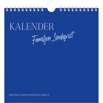 Årskalender kvadratisk — Koboltklassiker [omslag]