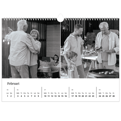 Fotokalender A3 Enkel — Bilder i fokus [Februari]