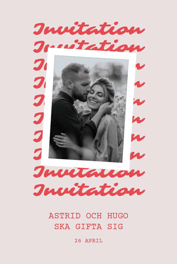 Inbjudningar — Signerad i karmosin