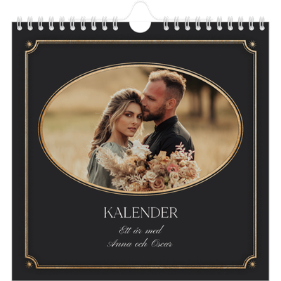 Årskalender kvadratisk — Klassisk vintage [omslag]