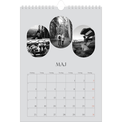 Fotokalender A4 Enkel (20 x 30 cm) — Den öppna vägen [omslag]