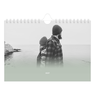 Fotokalender A5 Enkel — Grön dimma [omslag]