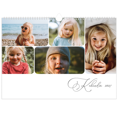 Fotokalender A3 Enkel — Ögonblicksbilder och skrift [omslag]