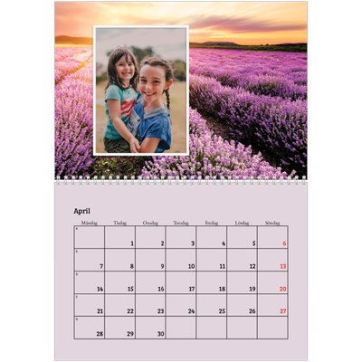 Fotokalender A3 Klassisk (30 x 40 cm) — Fyra säsonger [April]