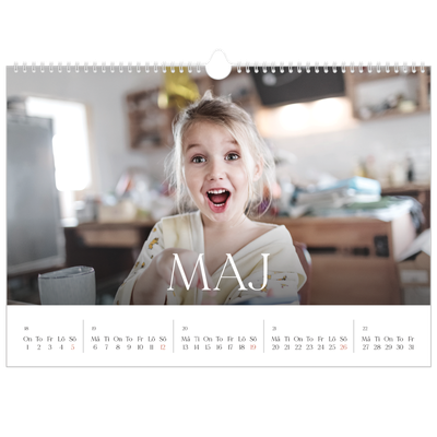 Fotokalender A3 Enkel — Tolv stora månader [omslag]