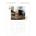 Fotokalender A5 Enkel — Dubblett text [April]