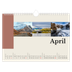 Fotokalender A4 Enkel — Världens sevärdheter [April]