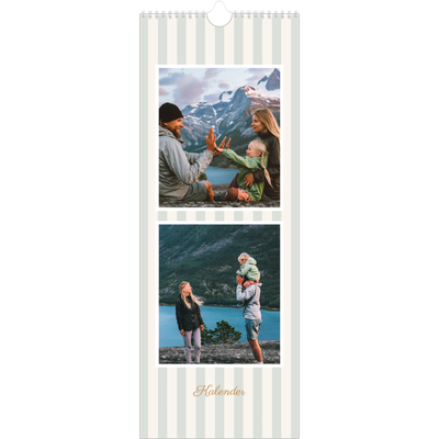 Fotokalender Smal  — Skrift och ränder [omslag]