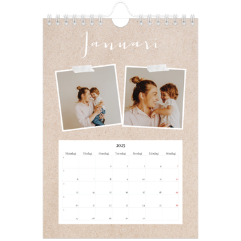 Fotokalender A5 Enkel — Scrapbook kalender