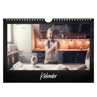 Fotokalender A4 Enkel — Svart tavla [omslag]