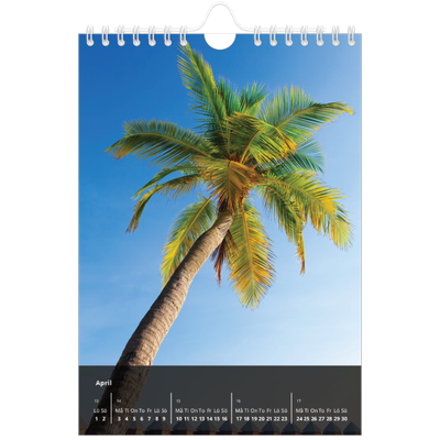 Fotokalender A5 Enkel — Transparent kalender [April]