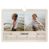 Fotokalender A4 Enkel — Kraftpapper med stämpeleffekt [Februari]