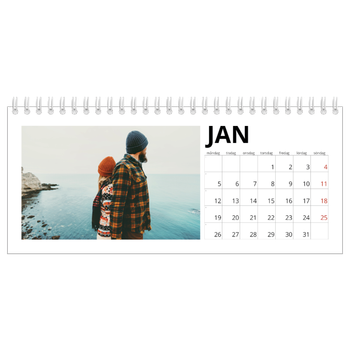 Skrivbordskalendrar — Vit kalender