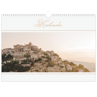 Fotokalender A3 Enkel — Elegant guld [omslag]