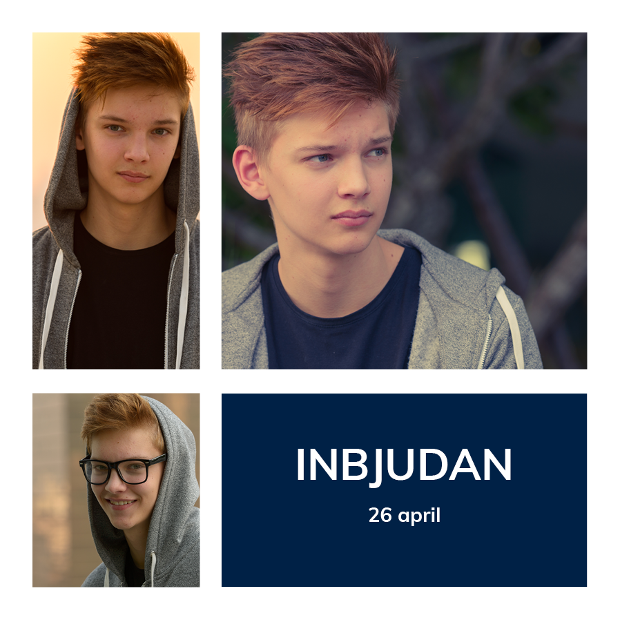 Inbjudningar — Blå box