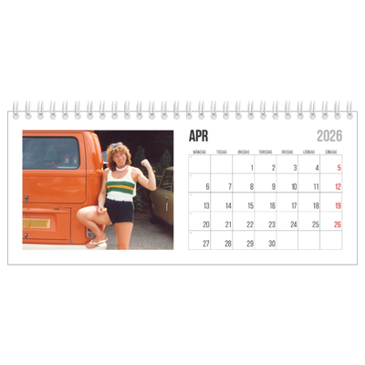 Skrivbordskalendrar — Förkortad text [April]