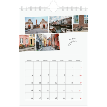 Fotokalender A5 Enkel — Stadssemester (vit)