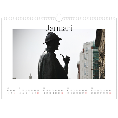 Fotokalender A3 Enkel — Min reseskildring [Januari]