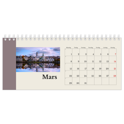 Skrivbordskalendrar — Världens sevärdheter [Mars]