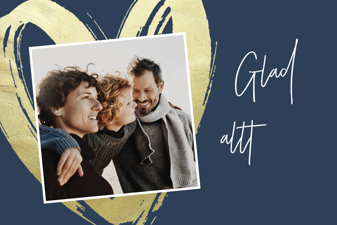 Fotokort — Gyllene penseldrag