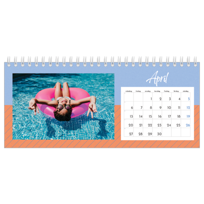 Skrivbordskalendrar — Färg och mönster [April]