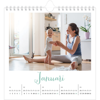 Fotokalender Kvadratisk — Hej världen