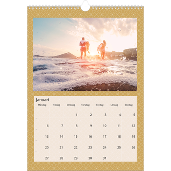Fotokalender A3 Enkel — Geometrisk