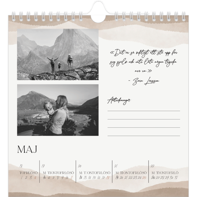 Årskalender kvadratisk — Citatsamling om välbefinnande [omslag]